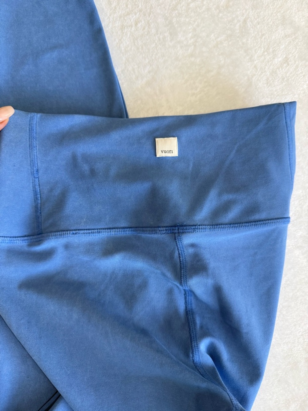 Vuori Blue High Waisted Leggings Size S Athletic Yoga Workout Pants - Picture 6 of 9